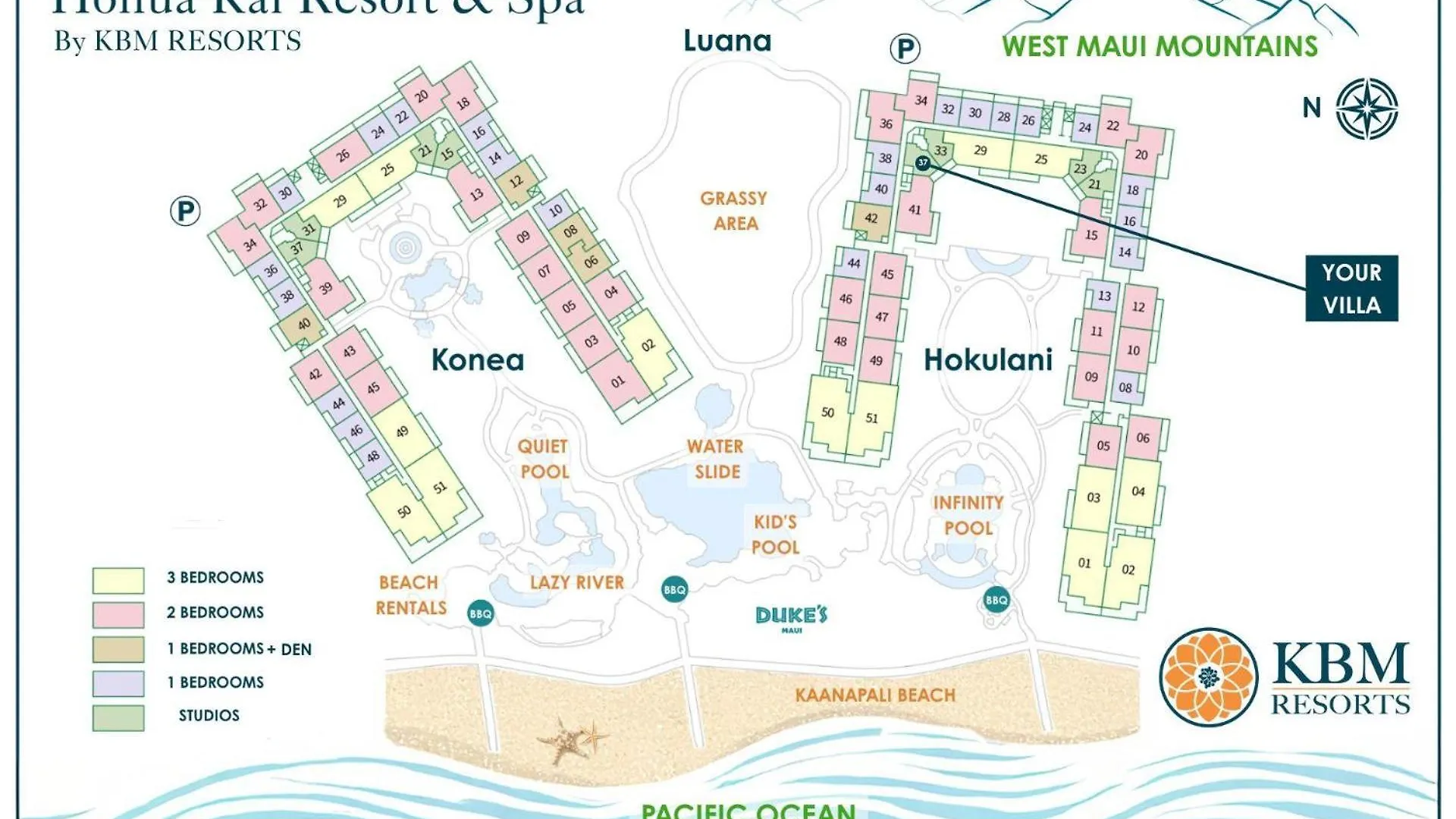 קנאפאלי Kbm Resorts Free Car Honua Kai Hokulani Ocean View 2Bedroom Condo Hkh-537 Remodeled King Ocean View Studio